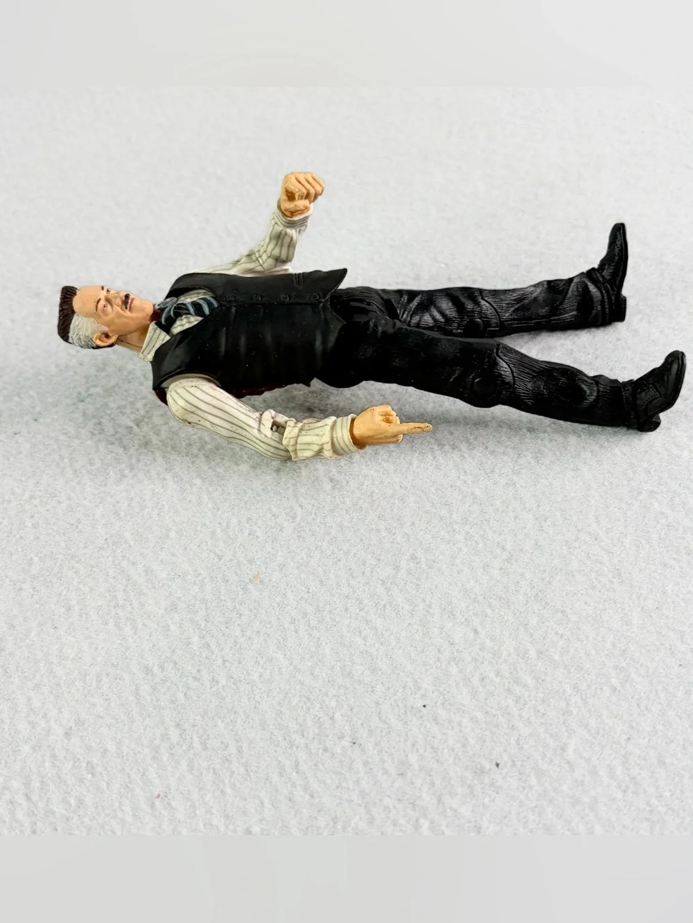 Spider Man J Jonah Jameson Action Figure Desk Pounding 2002 Toy Biz Marvel Compl